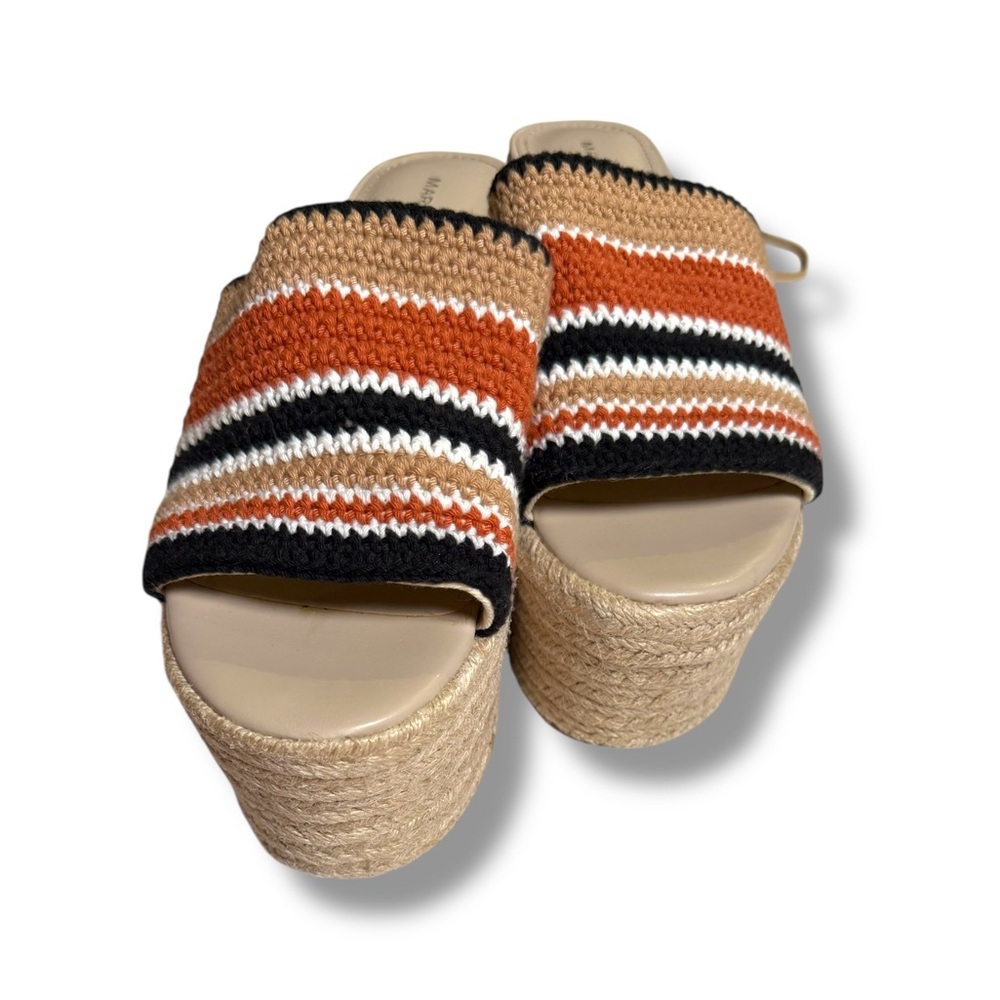 Marc Fisher Lannia Platform Sandal‎ Espadrille Slip-On Size 9 boho resort - Picture 5 of 7